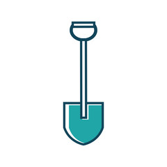 Shovel icon vector