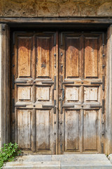 old vintage wooden door background