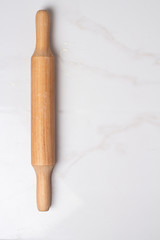 rolling pin on white background