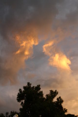 Obraz na płótnie Canvas dramatic sky with clouds