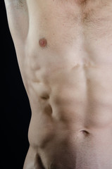 Fototapeta premium Fitness and healthy lifestyle. Handsome man.