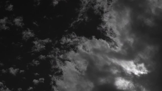Evil storm clouds covering the sun 4k parallax
