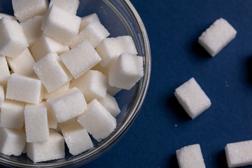 sugar cubes in a bowl