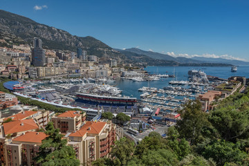Sunny day in Monaco at French Riviera 