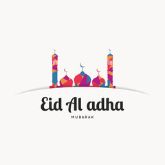 Eid Al Adha Mubarak Flat Design