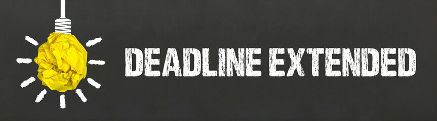 Fototapeta premium Deadline extended 