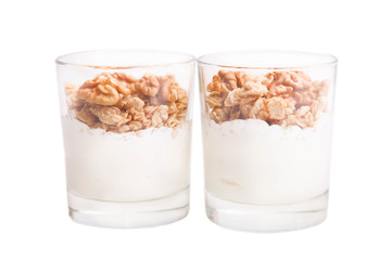 parfait dessert with nuts