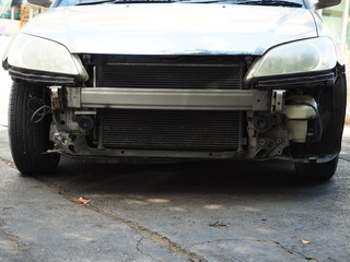 Cooling coil evaporator of car