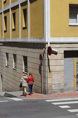 Walking in a street of Bilbao