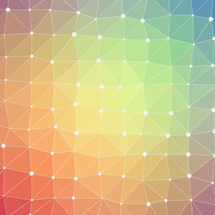 Abstract Low Polygon gradient Generative Art background illustration