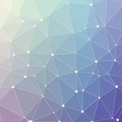 Abstract Low Polygon gradient Generative Art background illustration