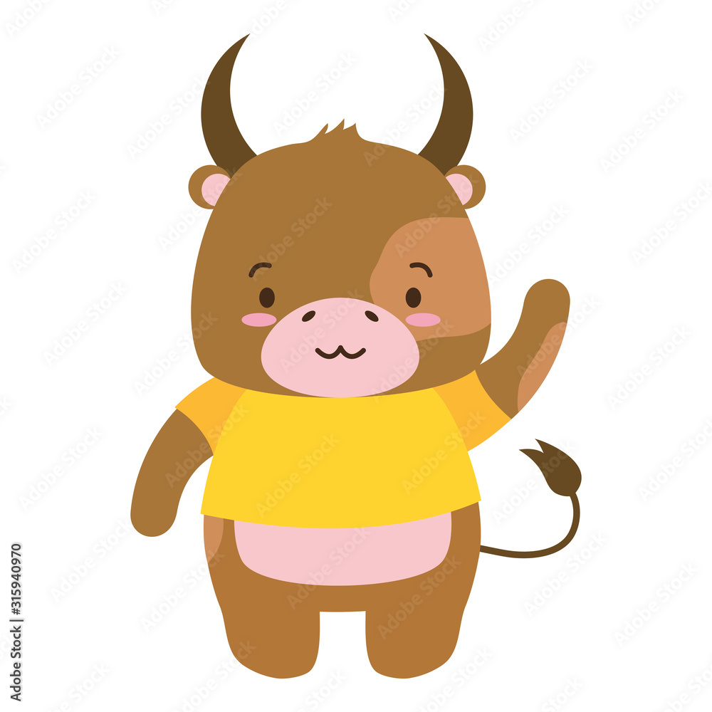 Sticker cute animal cartoon