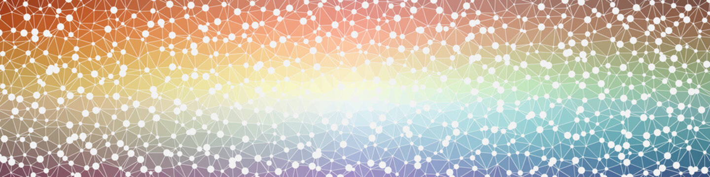 Abstract Low Polygon gradient Generative Art background illustration