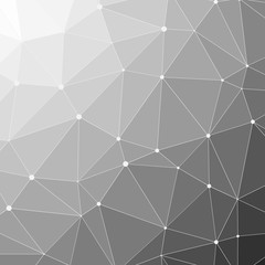 Abstract Low Polygon gradient Generative Art background illustration