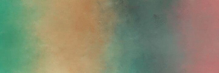 horizontal vintage texture, distressed old textured painted design with gray gray, sea green and dark khaki colors. background with space for text or image. can be used as header or banner