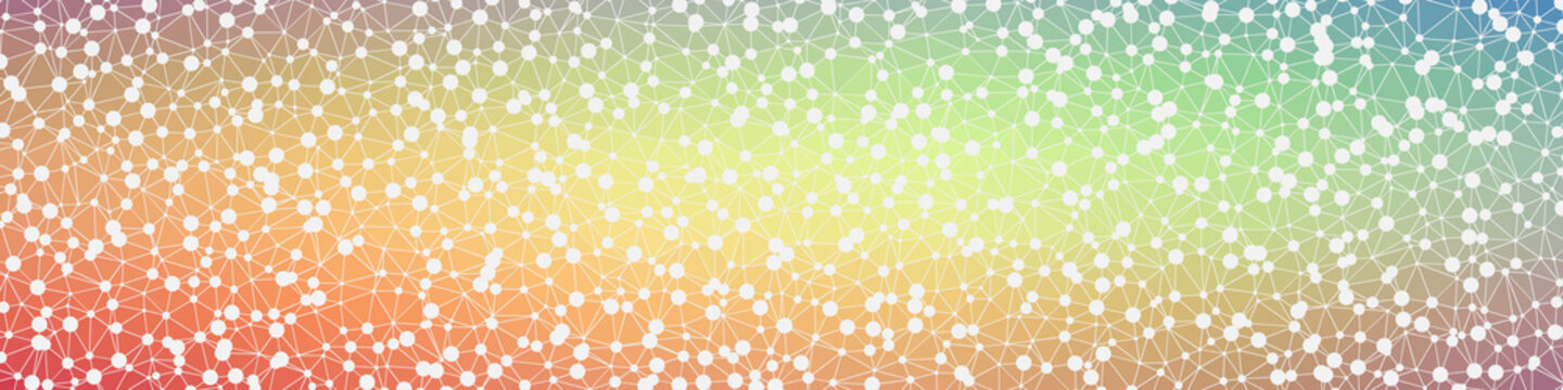 Abstract Low Polygon gradient Generative Art background illustration