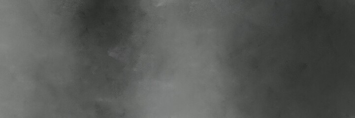 horizontal abstract painting background texture with dark slate gray, dim gray and gray gray colors and space for text or image. can be used as header or banner
