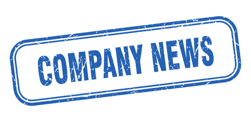 company news stamp. company news square grunge blue sign