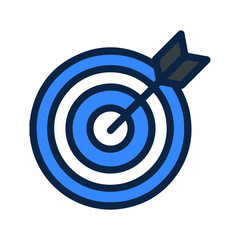 Business dart goal target icon