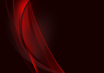 Abstract background waves. Black and red abstract background for wallpaper oder business card