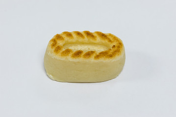 Marzipan from Toledo, sweet dessert made with almond, egg and sugar.