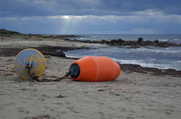 Mediterranean coast near Paphos in winter