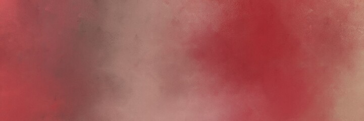 Fototapeta premium horizontal colorful distressed painting background graphic with moderate red, rosy brown and pastel brown colors and space for text or image. can be used as background or texture element