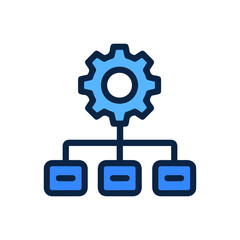 Business statistics analysis vector icon