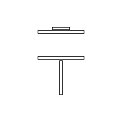 Presentation board icon. Analysis symbol. Logo design element