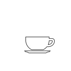 Coffee cup icon. Hot drink symbol. Logo design element