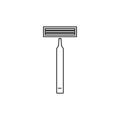 Razor icon. Beard cleaning symbol. Logo design element