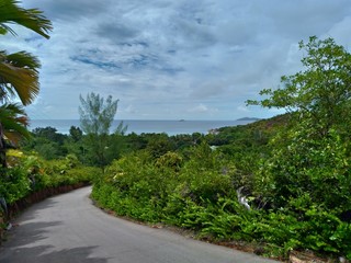 Fototapeta na wymiar Route des Seychelles
