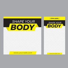 Gym & Fitness Instagram Post