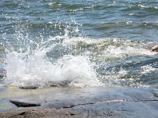 waves on the beach of Baltic sea