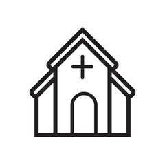 Church icon vector design template
