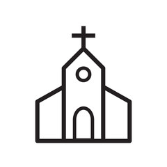 Church icon vector design template