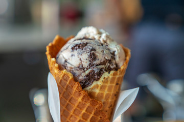 Ice cream close up