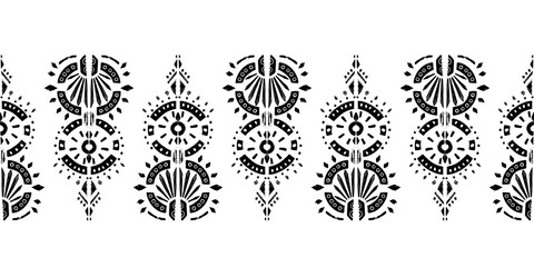 Heometrict pattern etnic indian black ornamental on color background. Navajo motif texture ornate  design for surface print.