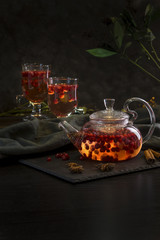 Image with lingonberry tea