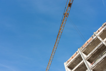 crane on construction site