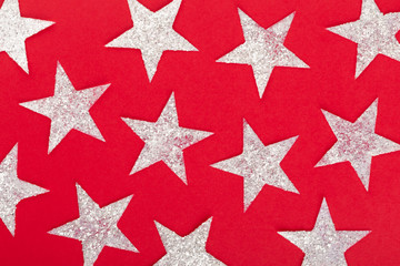 Christmas Background with Shining Stars.