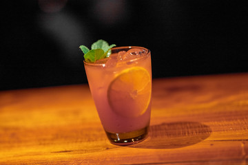 cocktail on the table
