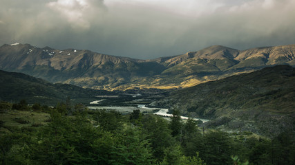 Obraz na płótnie Canvas Nature, Hightligh, Park, Mountain, Torres del Paine, Chile