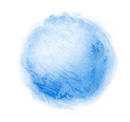 Watercolor circle on white as background