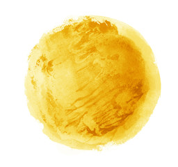 Watercolor circle on white as background