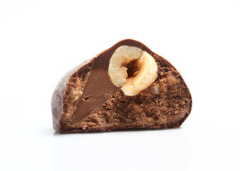 Hazelnut Praline - Truffle centre topped with a whole hazelnut dipped in milk chocolate