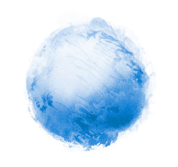 Fototapeta premium Watercolor circle on white as background