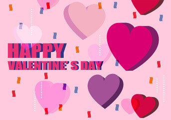 バレンタインデーカードデザイン素材