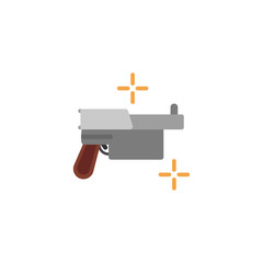 Mauser, pistol colored icon. Colored element of war, armour illustration. Signs and symbols icon for websites, web design, mobile app on white background