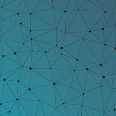 Abstract Low Polygon gradient Generative Art background illustration